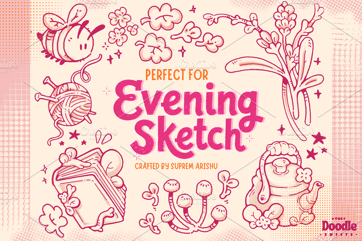Art-Style Outline Brushes, a Brush Add-On by TheDoodleSweets (Photo 4 of 4)