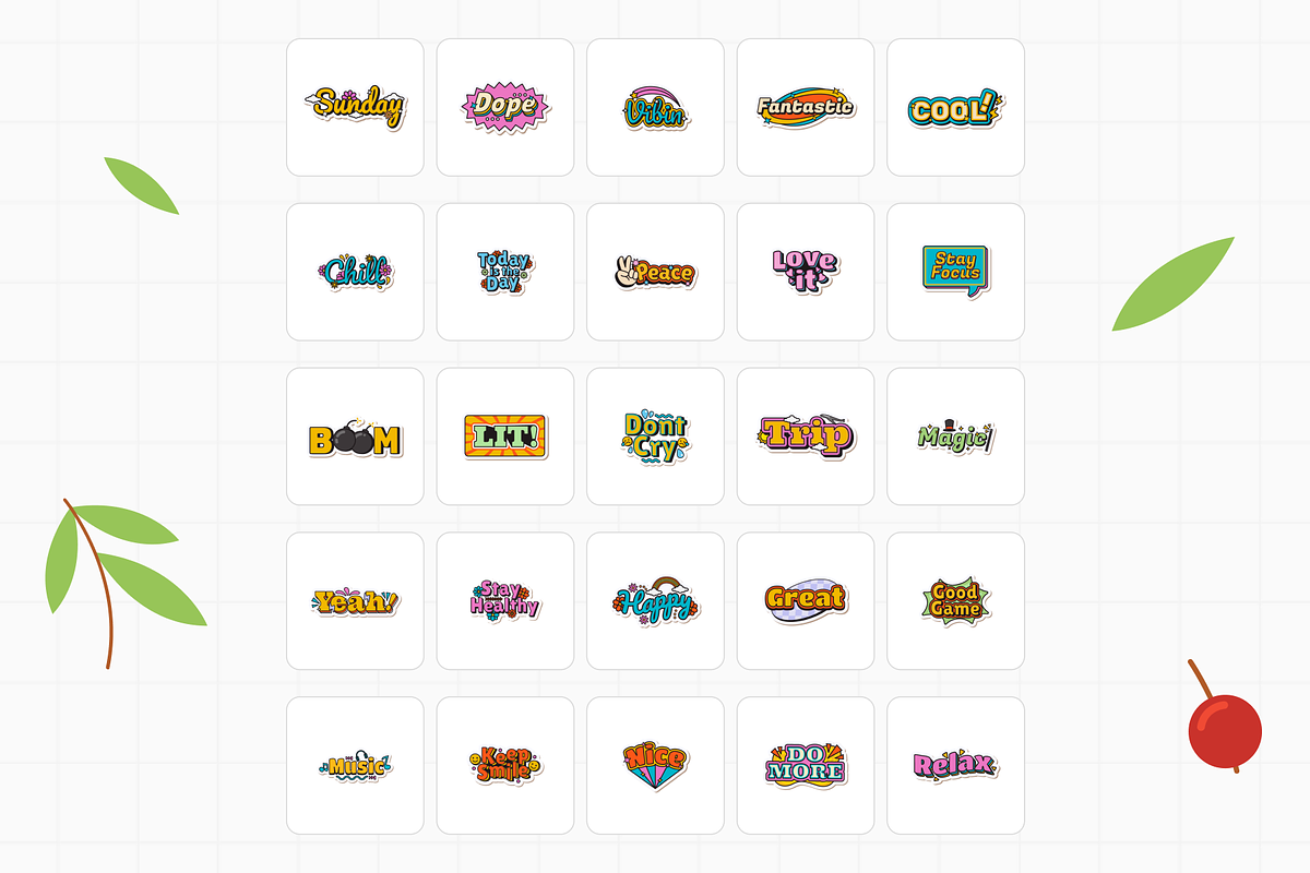 Groovy Sticker Element, an Object Graphic by Illustrava (Photo 7 of 9)