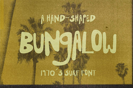 BUNGALOW | HAND DRAWN FONT, a Sans Serif Font by Madeline ODonoghue Design