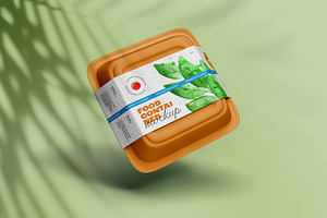 Plastic Food Container Mockup