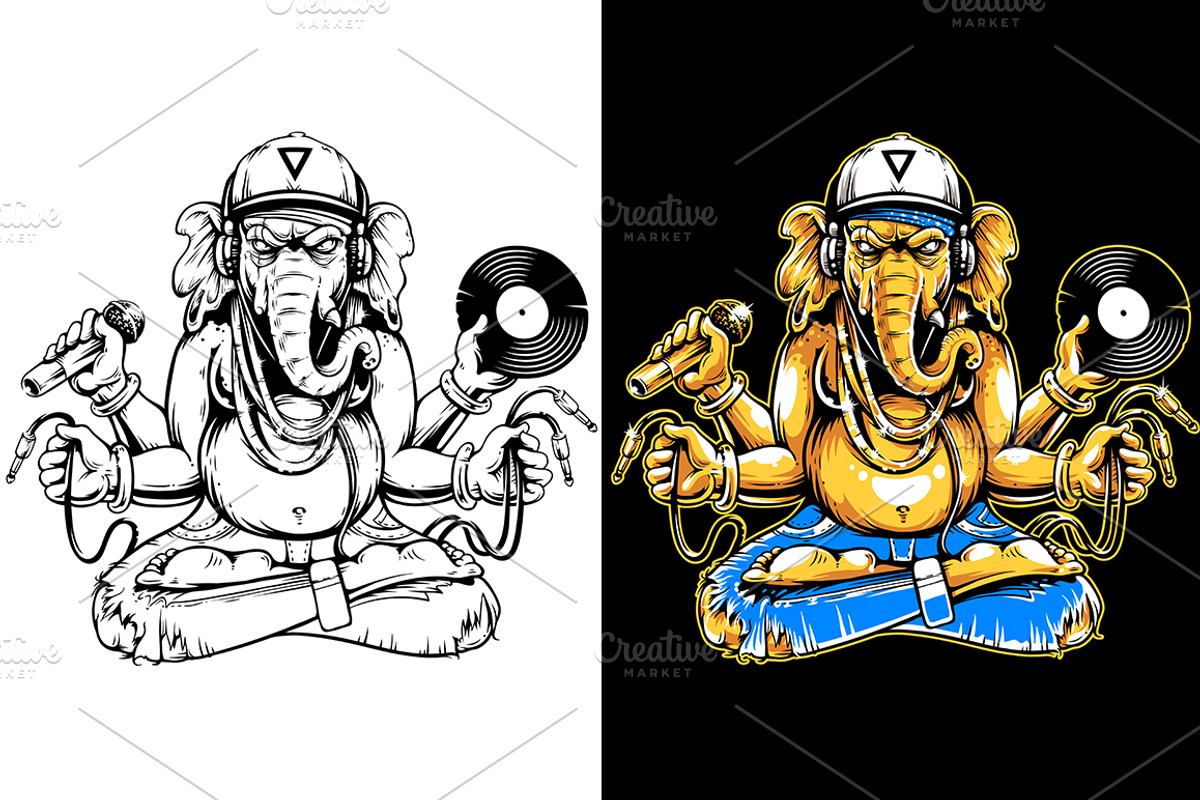 Jungle Rude Boy | Vector Art, a Decorative Illustration by Vecster (Photo 4 of 11)