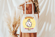 Retro Halloween Ghost PNG Sublimatio, an Illustration by DreamCafeArt (Thumbnail 4 of 7)