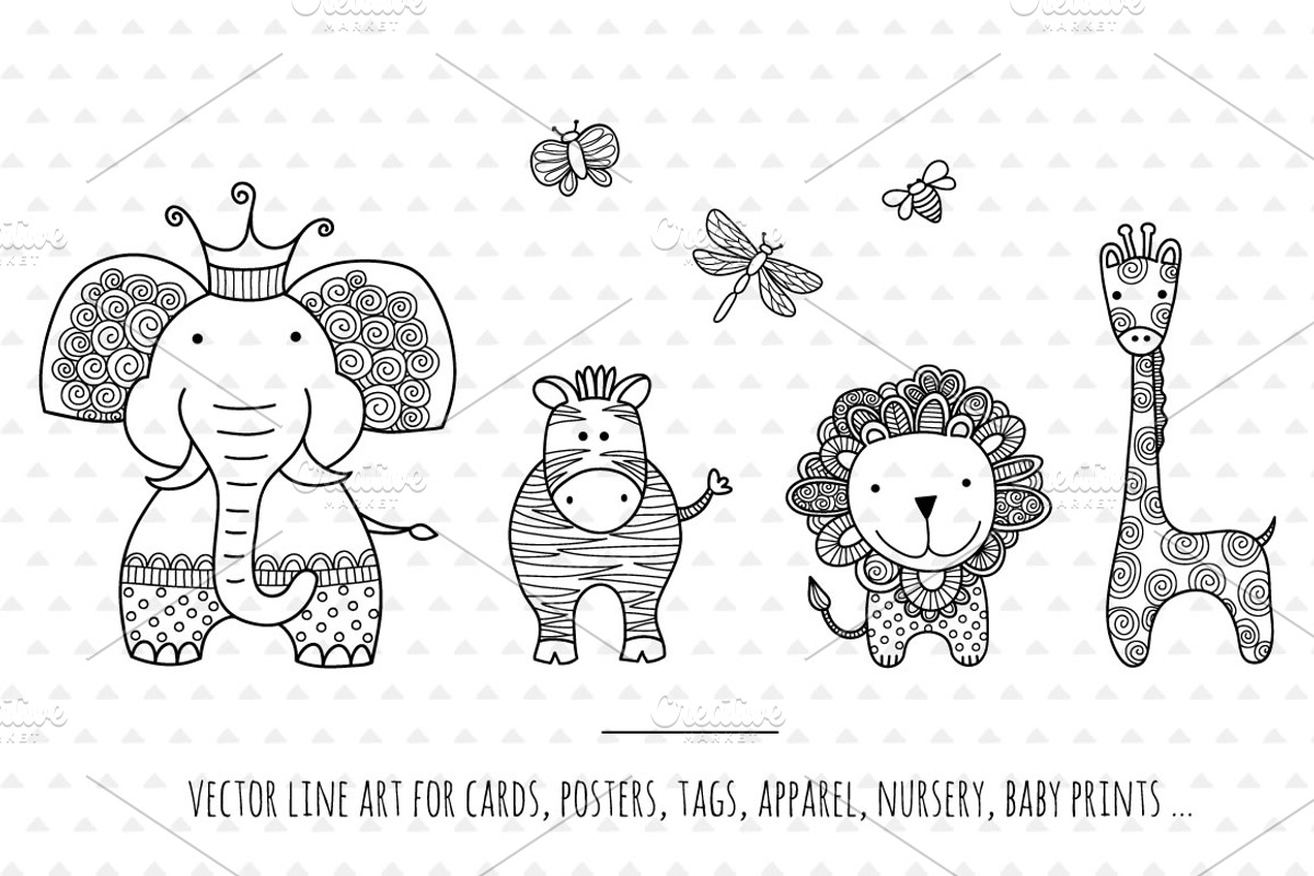 Doodle Critters Illustrations, an Animal Illustration by Tazi Design (Photo 2 of 3)