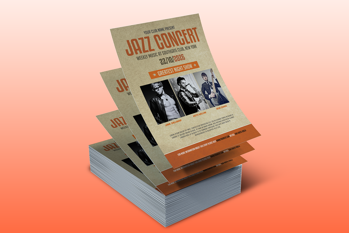 Music Party Flyer, a Flyer Template by Creativpixl (Photo 2 of 6)