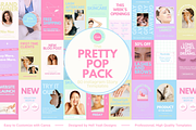 Pretty Pop Instagram Story Templates, a Social Media Template by Hell Yeah Designs (Thumbnail 1 of 10)