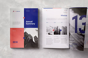 Annual Report, a Brochure Template by Visuel Colonie®