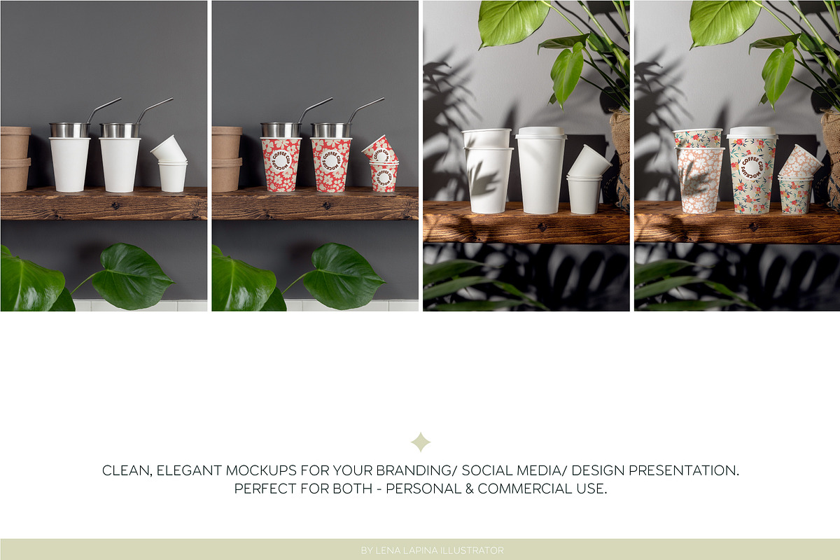 PAPER COFFEE CUP MOCKUP SET, a Cups & Container Mockup by MCKP*ME (Photo 13 of 16)