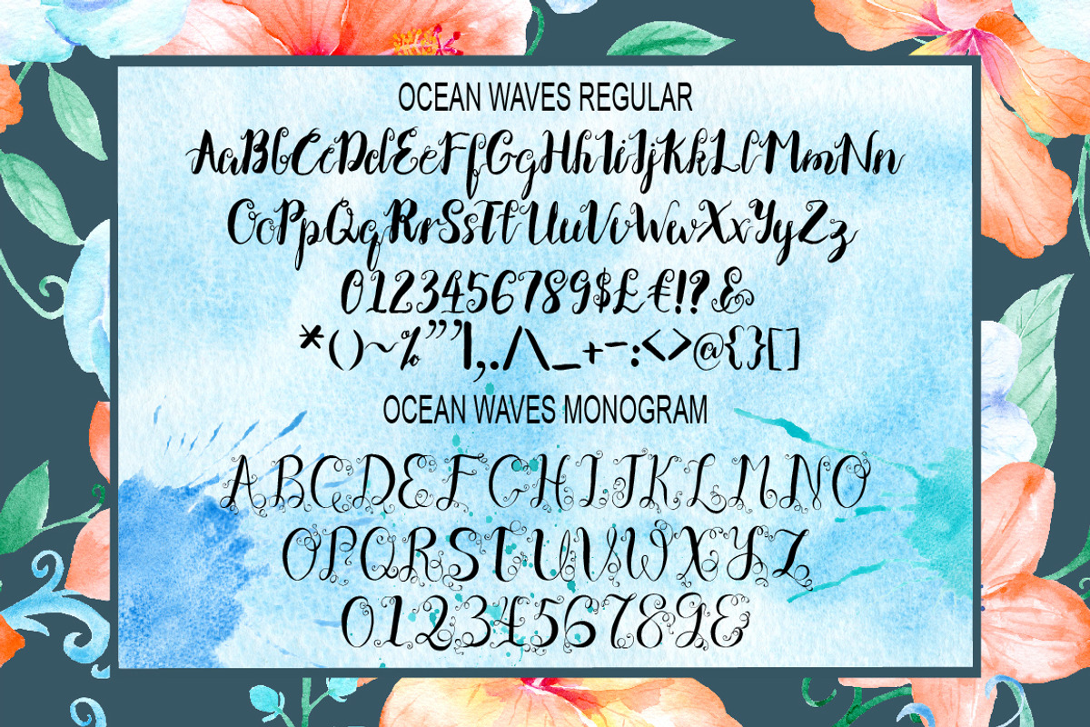 Brush Font Duo Ocean Waves preview 3