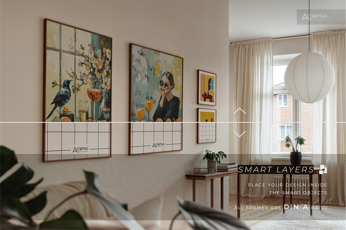 EVA Din A | Frame Mockup Collection, a Household Mockup by Acierto Studio (Photo 4 of 10)