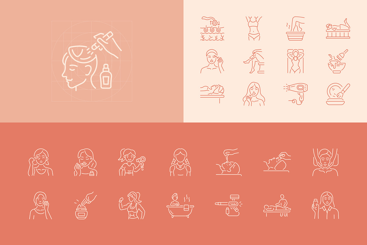 Animated Beauty Icon Art Set, an Outline Icon by Prosymbols (Photo 3 of 4)
