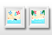 Sea & Beach Social Media Banners., a Social Media Template by Leo Edition (Thumbnail 4 of 4)