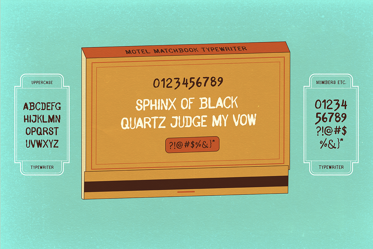 Motel Matchbook, a Sans Serif Font by Like Magic Studio (Photo 6 of 7)