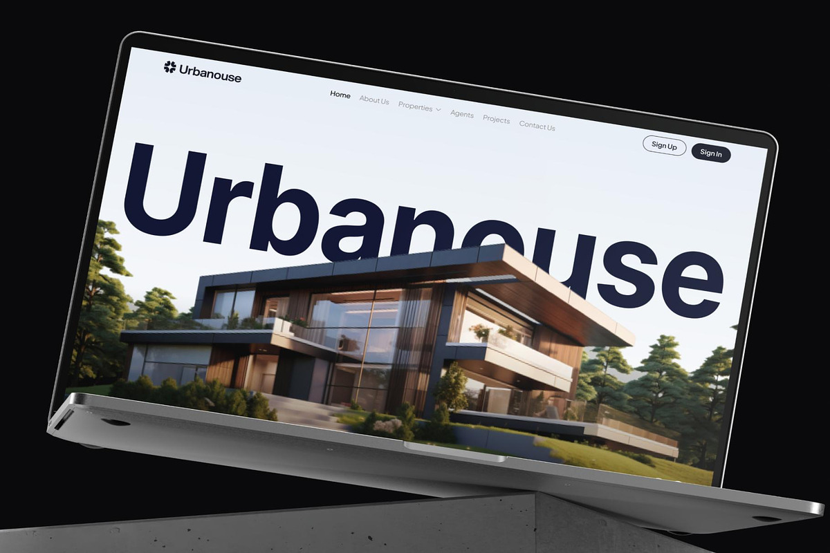 Urbanouse Real Estate Agent Website, an UI Kit Template by Creative Perspective (Photo 3 of 7)