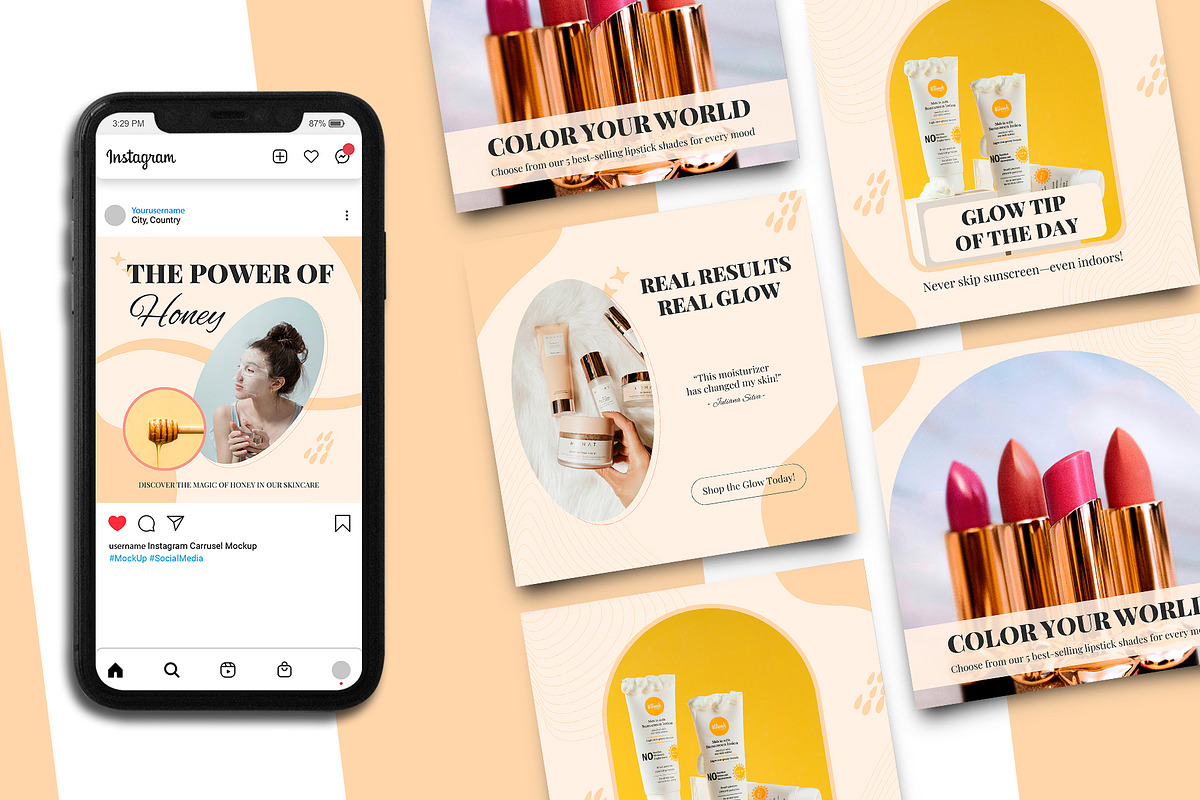 Beauty Sale Instagram Post Template, a Branding & Logo Template by Artnivora.Std