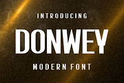 Donwey - Modern Font, a Sans Serif Font by lelevien (Thumbnail 1 of 4)