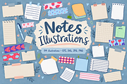 Notes & Washi Tape Illustrations, an Education Illustration by Anna Studio (Thumbnail 1 of 11)
