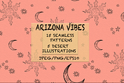 Arizona vibes seamless patterns, a Pattern Graphic by Daria Balaeva (Thumbnail 1 of 9)
