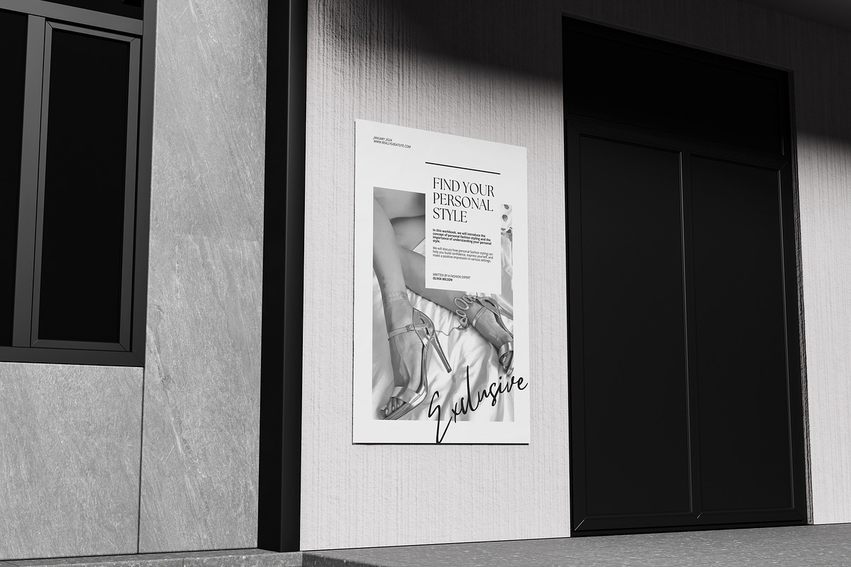 Poster Mockup, an Advertising Mockup by Ataku Design (Photo 2 of 5)