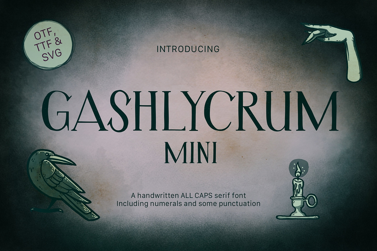 Gashlycrum Mini, a Handwritten Font by idahayart (Photo 1 of 4)