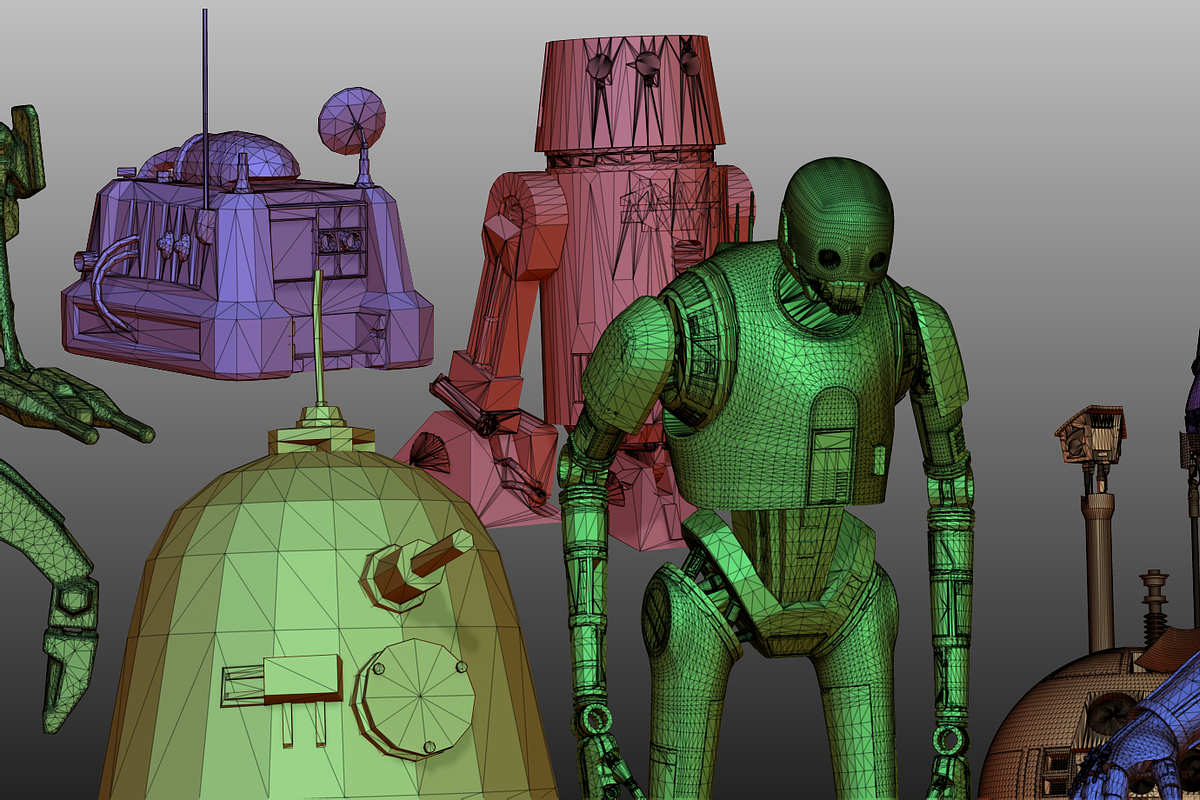 STAR WARS DROIDS PACK low poly, a Characters & Person 3D Model by 2$ SHOP (Photo 8 of 16)