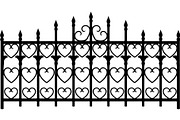 Luxury Scrollwork Iron Fence, an Object Graphic by Designer_Momina (Thumbnail 5 of 14)