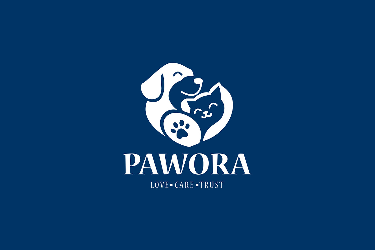 PAWORA Pet Care Logo Template, a Branding & Logo Template by SANB (Photo 2 of 3)