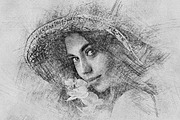 Quick pencil sketch photo effect, an Action Add-On by Shovajit (Thumbnail 5 of 7)