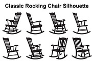 Timeless Rocker Chair Silhouette Set, an Object Graphic by Designs_River (Thumbnail 1 of 3)