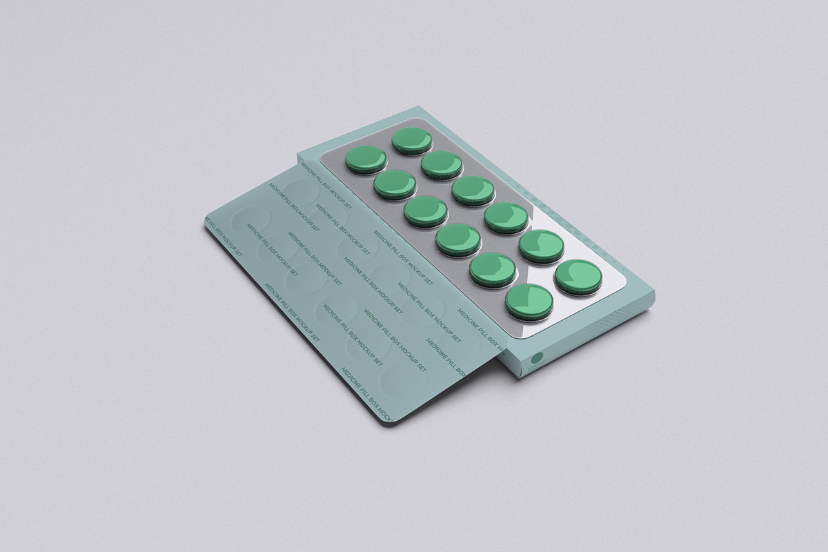 Pill Box set Mockup, a Packaging Mockup by xavier_studio (Photo 4 of 5)