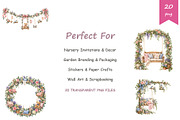 Watercolor Swing Clipart, a Decorative Illustration by BerryPieArt (Thumbnail 4 of 4)