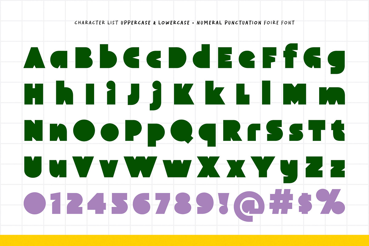 Foire - Playful Bold Solid Font, a Sans Serif Font by Typia Nesia (Photo 11 of 12)