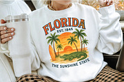 FLORIDA EST. 1845 THE SUNSHINE STATE, an Illustration by Craft Nest (Thumbnail 3 of 5)