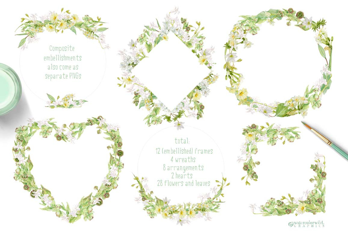 Pearly White-Design Pack, an Illustration by watercolorwild.graphics (Photo 3 of 8)