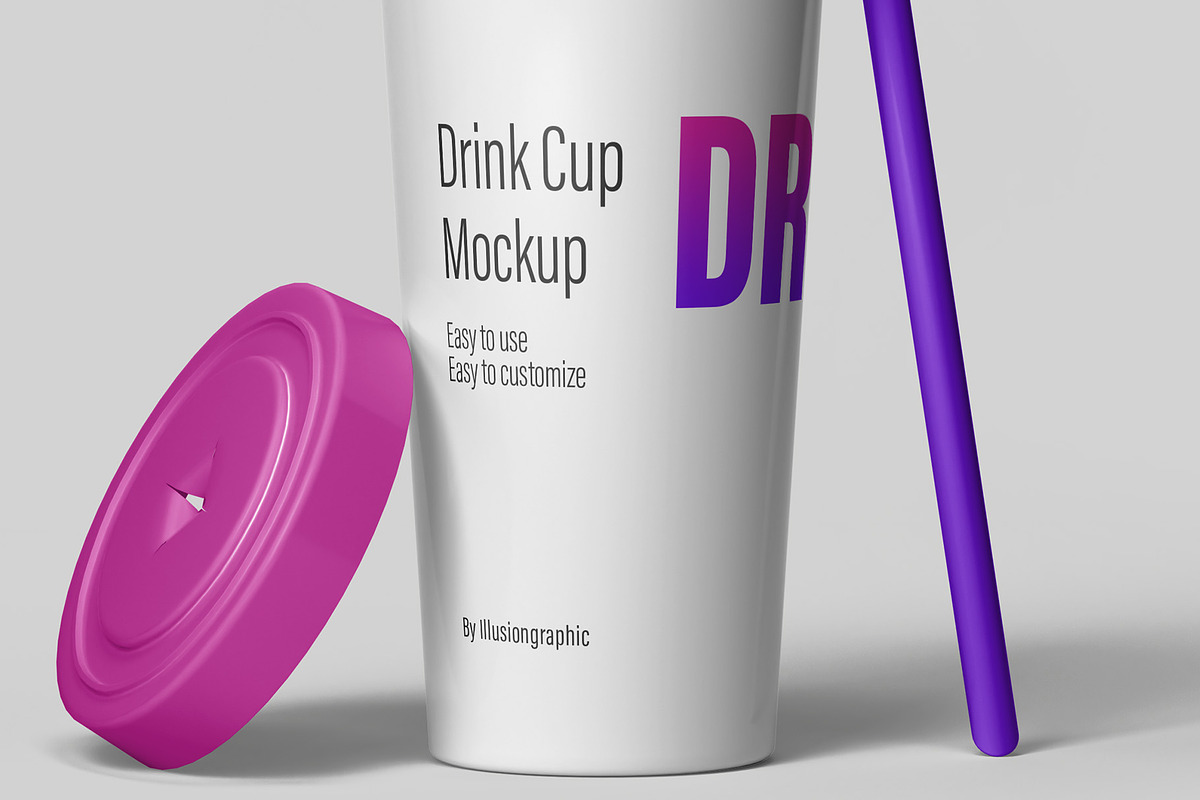 Drink Cup Mockup - 8 Views, a Cups & Container Mockup by Illusiongraphic (Photo 19 of 23)