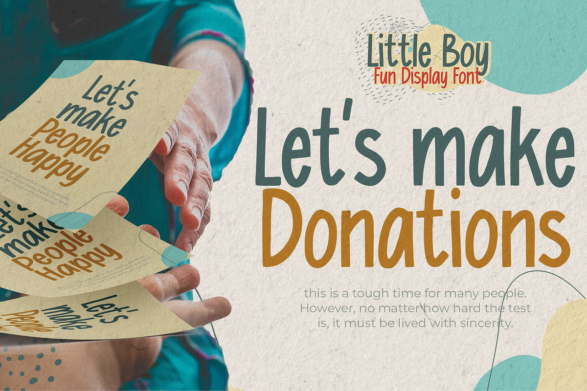 Little Boy - Fun Display Font, a Font by Gassstype (Photo 5 of 8)