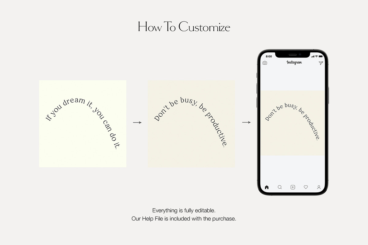 Instagram Quotes Posts Stories PS, a Social Media Template by Love Radiation Studio (Photo 13 of 19)