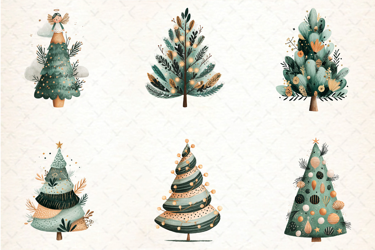 Hand-Drawn Christmas Tree PNG, an Illustration by DreamCafeArt (Photo 5 of 8)