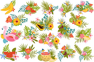 Summer Time, Tropical Clipart