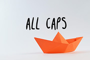 Handwritten All Caps Font, a Font by TessShearer (Thumbnail 1 of 3)
