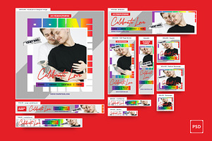 Pride Day Banners Ad, a Social Media Template by iDoodle Studio