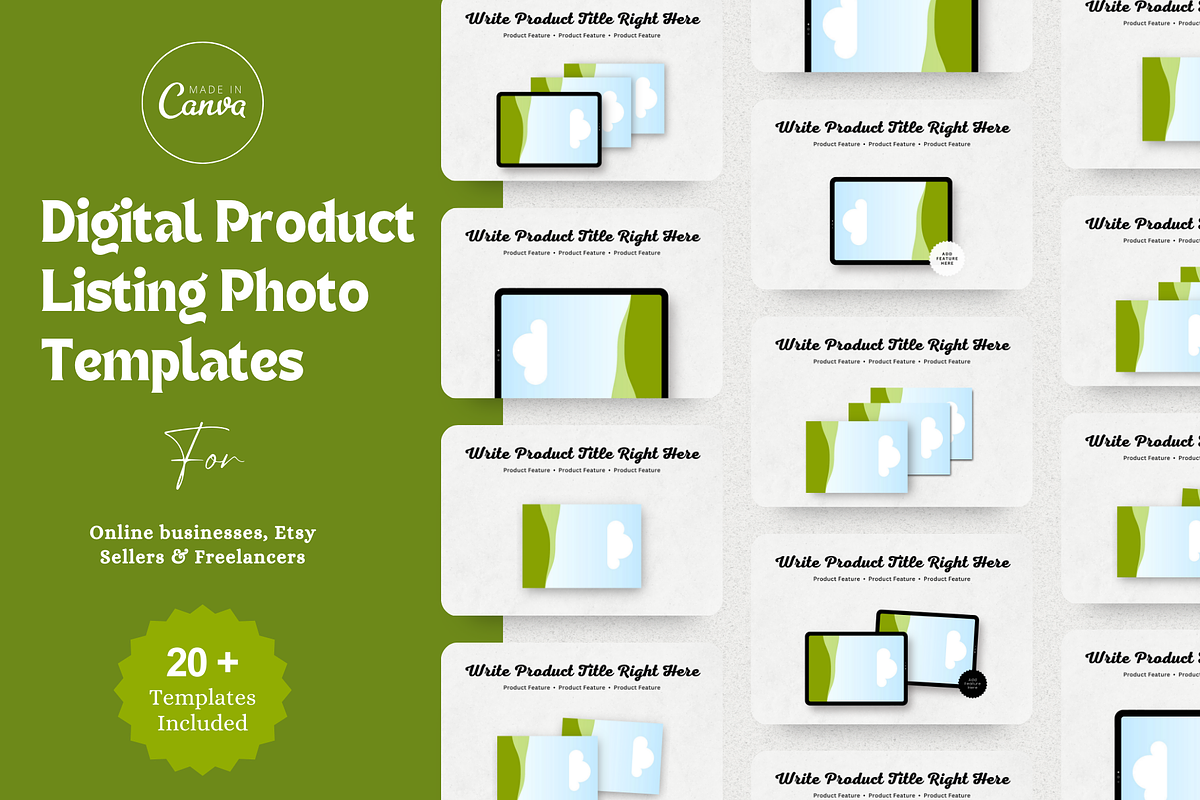 Landscape Listing Photo Mockups Etsy, a Templates & Theme by The Chaos Project (Photo 1 of 7)