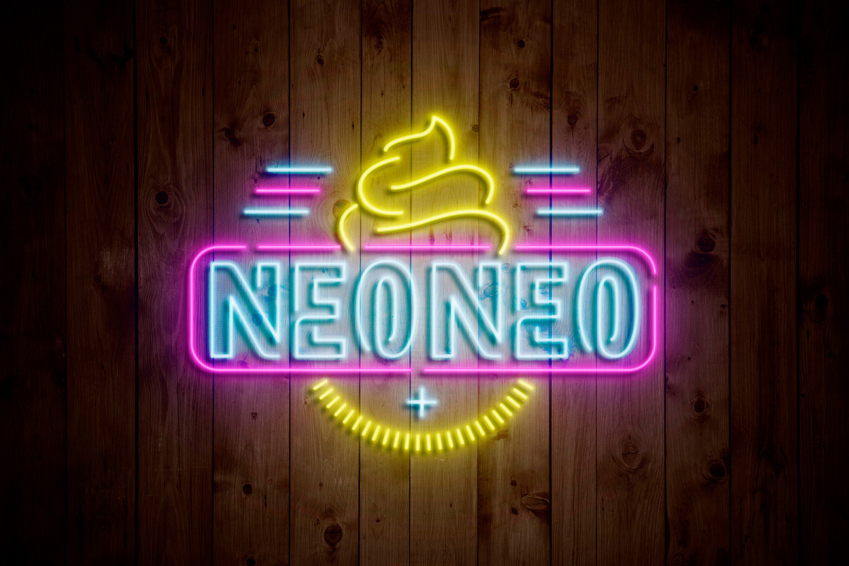 Neon Sign Light Logo Mockup, a Product Mockup by DesignNeutrons (Photo 1 of 4)
