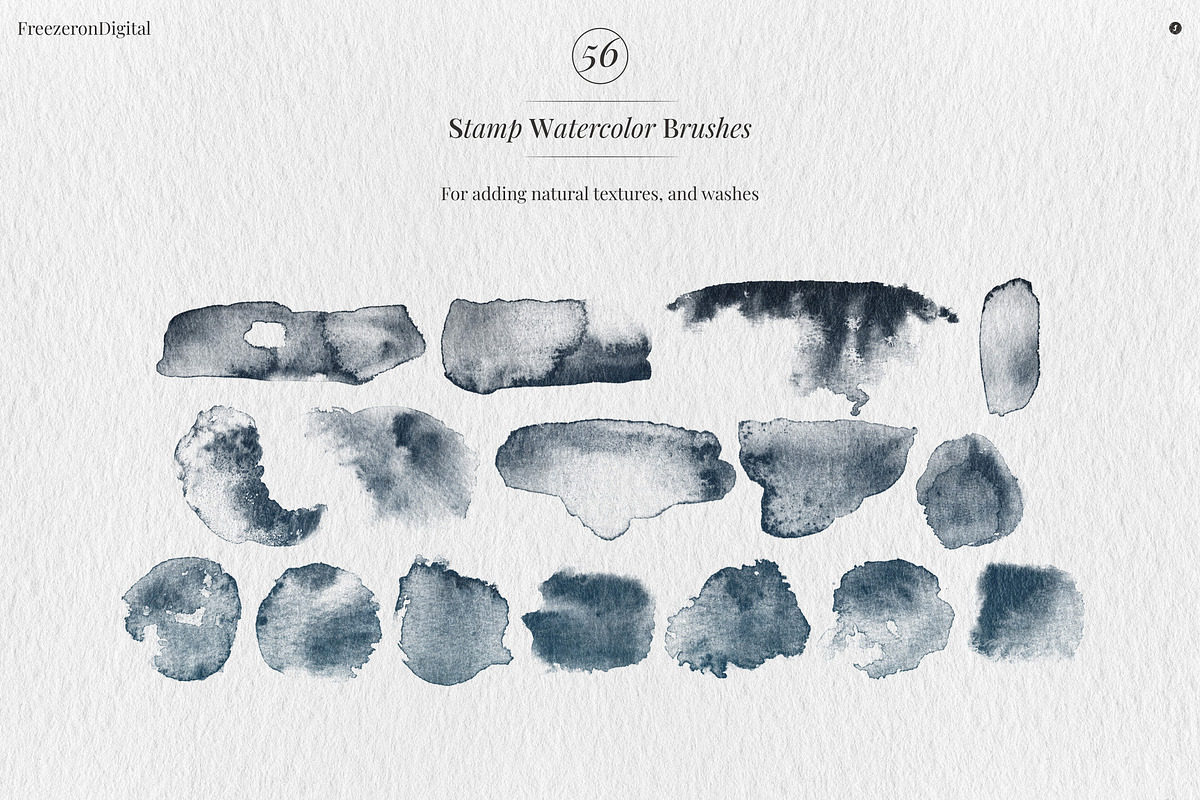 True Watercolor Procreate Brushes, a Brush Add-On by Freezerondigital (Photo 14 of 17)