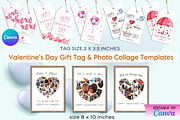 Valentines Gift Tag & Photo Collage, a Design Template by Adalin Shop (Thumbnail 1 of 11)