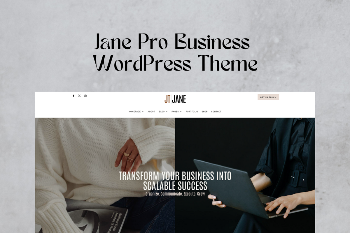 Business Jane Pro WordPress Divi 5, a WordPress Template by Lovely Confetti (Photo 3 of 5)