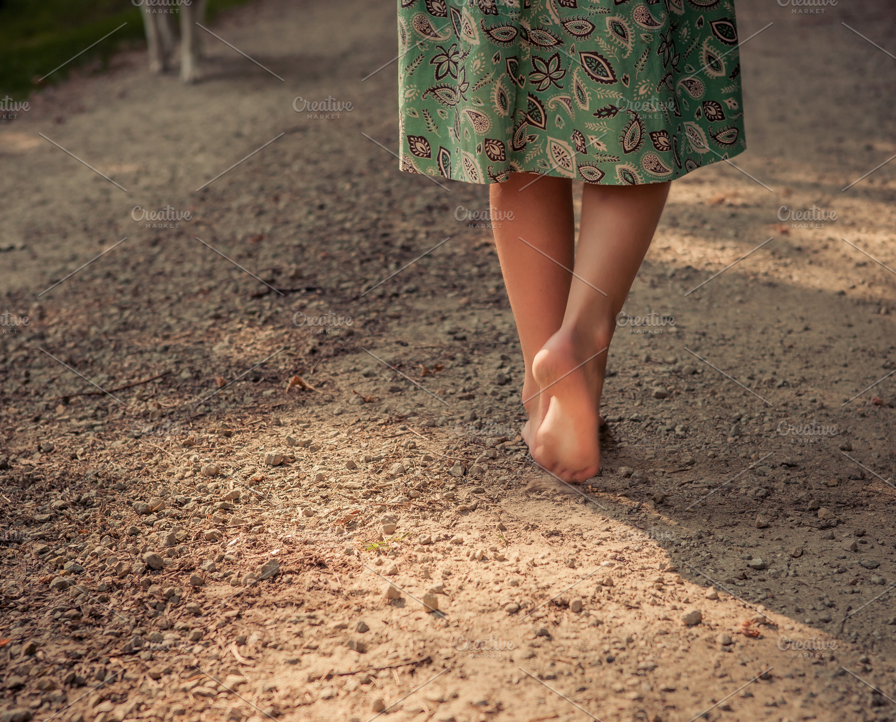 Young Girl Walking on Dirt Road, a Person Photo by Barbara's iCandy