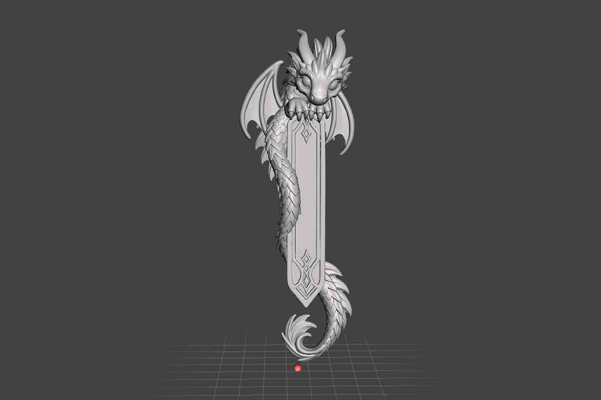 Dragon Bookmark 3D Print STL, an Animal 3D Model by Creative Art (Photo 3 of 3)