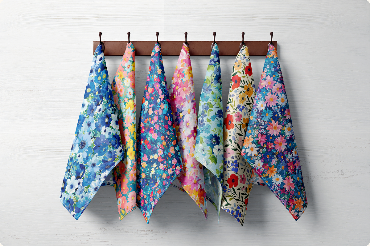 Confetti Meadow Painted Florals, a Pattern Graphic by Ninterints (Photo 6 of 11)