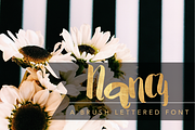NANCY Brush Lettered Font, a Handwritten Font by Rhonna Designs (Thumbnail 1 of 3)