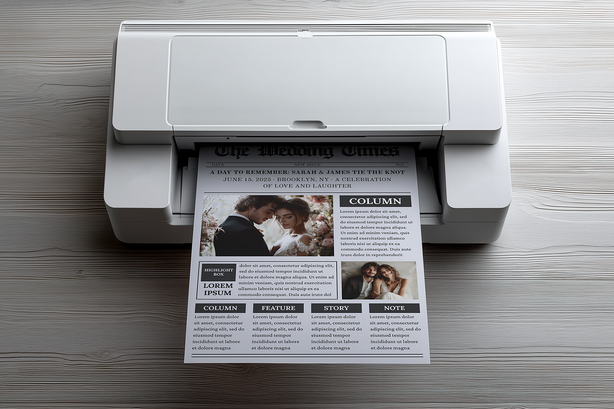 Editable vintage newspaper template, a Magazine Template by ZoloDesignHub (Photo 6 of 10)